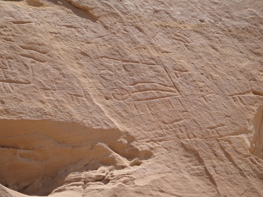 Image of Timna hieroglyphics