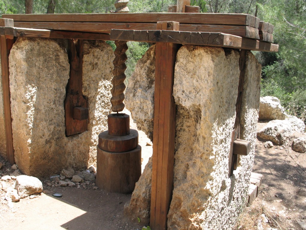 Image of ancient oil press